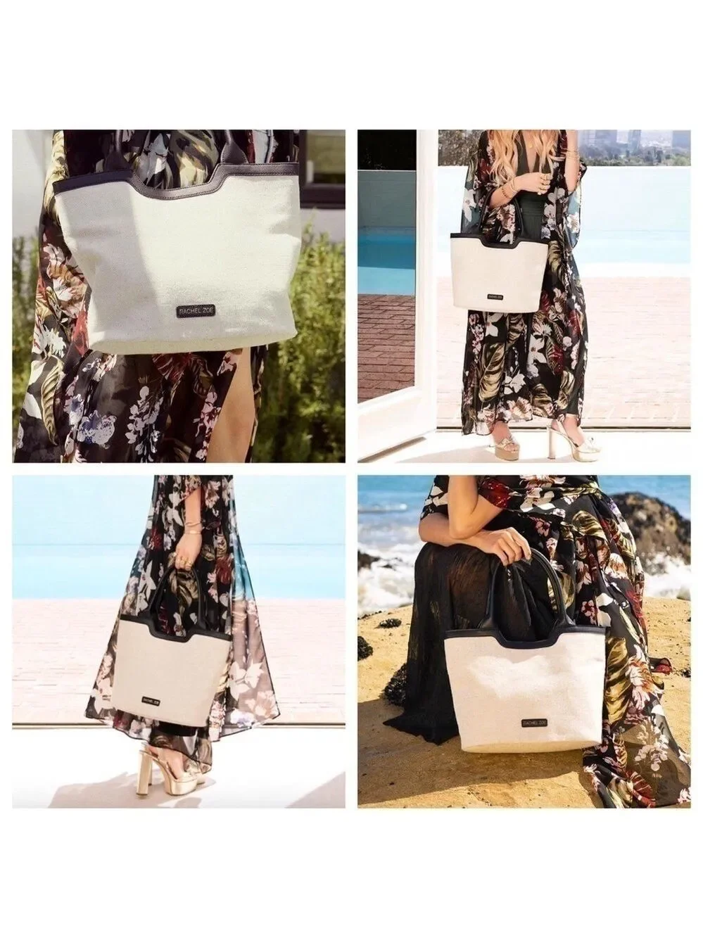 Rachel Zoe Capri Canvas Tote Bag